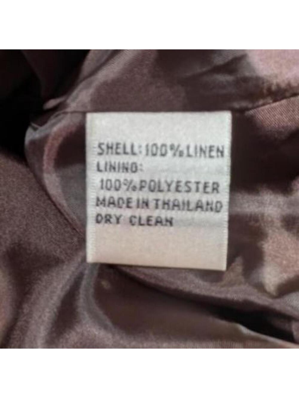 NEW Talbots Size 14 Brown 100% Irish Linen Fit and Flare Dress Y2K Quiet Luxury - Picture 8 of 15